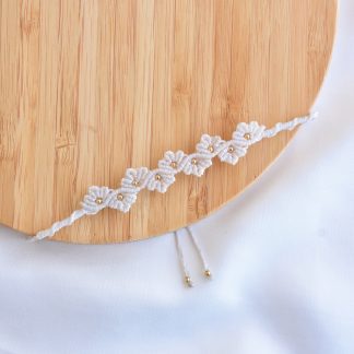 Bracciale onde floreali